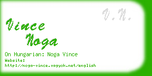 vince noga business card